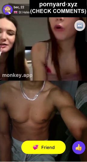 Webcam amateur reacts to viewer's messages