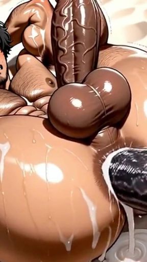 Latino Gay with a Giant Ass Fucked by BBC. Gay Boy Hentai Animation Yaoi Anime.