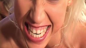 several great blonde pornstars have an orgy with cum swapping in the end