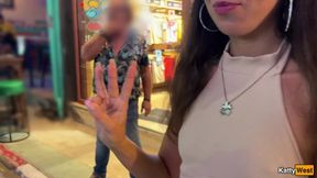 Street hooker sucks cock and gets ass fucked on camera