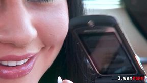 3 wayporn - audrey bitoni, cassie young, big titted blonde sluts are facialized badly by christian, leny ewil
