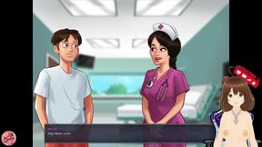 Japanese Nurse Sucks Gamer's Cock in Hospital - Summertime Saga FHD #44