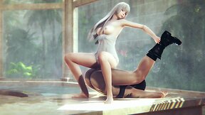 Futa sofia valmet and koko hekmatyars steamy bath house adventure - jormungand hentai parody