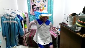 Shiny Pvc Cosplay Sissy Lillie Gagged Breathplay Stinky Socks Vibrator