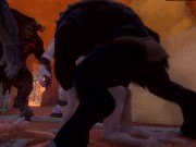 Monsters charging the rent 3D