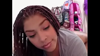 dreadlocks pretty black mixed girl camming