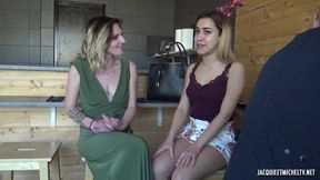 Cozy amateur student Juliette strips and masturbates in her dorm room