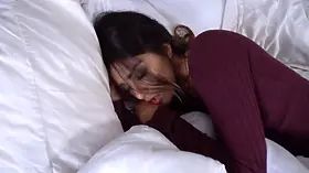 Slinks into stepdaughter's room while she is dreaming