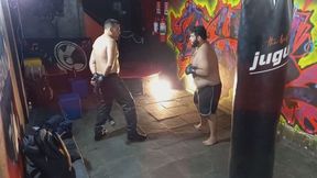 Strong boy versus heavy boy, unfair fight