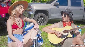 Partying In The Bush - Cheerleader Kait & Lucas Frost