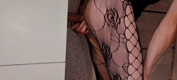 Femboy gets her white ass wrecked by a BBC dildo till she gushes cumshots