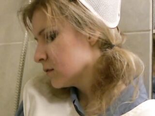 Nurse Trying Moist Vagina