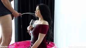 Rain Pissed, Gagged and Facialed Kinky Fetish Porn