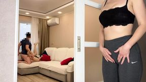 Wife Spied Masturbating as I Fucks Close Friend - Authentic Infidelity - Slavic Amateur with Dialogue