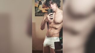 beranco19 ripples gigantic pink cigar in taut boxers