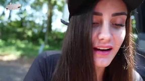 Stunning chesty dark-haired sweetheart gargling fuck-stick on Victoria Avenue RC - XXX!
