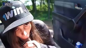 Stunning chesty dark-haired sweetheart gargling fuck-stick on Victoria Avenue RC - XXX!