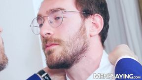 Suited Charlie Cherry gives boss Franky Fox deep ass wrecking