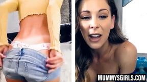 Cherie DeVille pleases stepdaughter with intimate touch