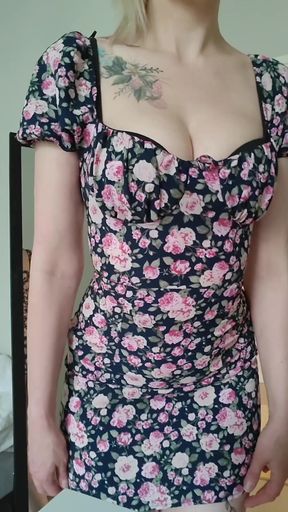 Summer babe in a dress