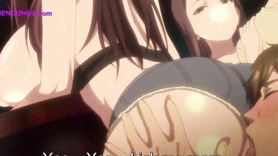 First Orgy with my Perv Colleague: Anime Hentai cumshots, creampies & more!