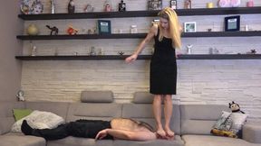 KIRA - Couch Carpet - SADISTIC Barefoot Trampling GOPRO CAMERA VERSION (BONUS THE GOPRO VERSION OF THE CLIP) - 720p