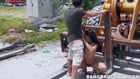 ”Tantalizing mature tart Holly Hendrix goes crazy outdoor”