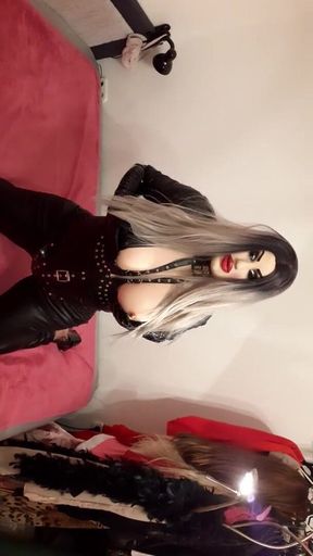 Erica is wearing her sexy outfit