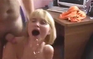 Amateur - deutscher MMF-Dreier - tolle CIM-Gesichtsbehandlungen