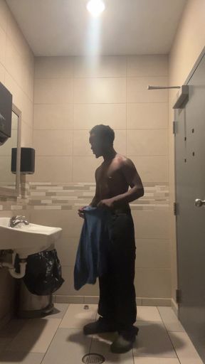 I Started To Have A Lil Bit Of Fun Inna Public Bathroom After I Got Done peeing