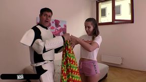 stormtrooper seduces sexy spanish sinner zoe doll on may the fourth, aka star wars day - immoral live