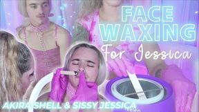 Face Waxing Jessica 4k