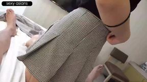 Smiling Rental Car Clerk Gets Pulled Into a Private Moment That Ends in a Creampie Finish