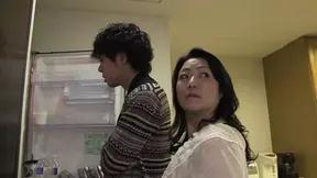 Lonely housewife eats and gets fucked in doggy style