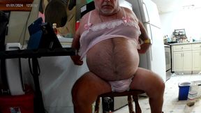 Mark Fletcher Wearing Bra N Panty Shooting Cum Everywhere.