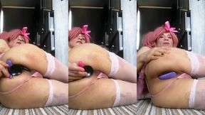 sissy hope at gape training.