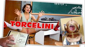 TORCELINI. School. Geography lesson 2. Continents. nude teacher. FULL