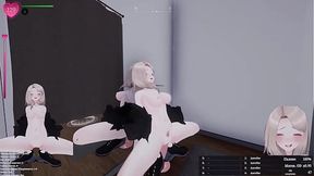 She loves exhibitionism and masturbates in public  Hentai Game