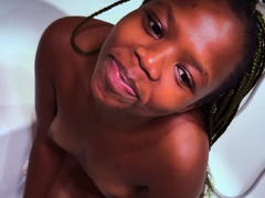 Petite Ebony Teen Rough Face Fucked