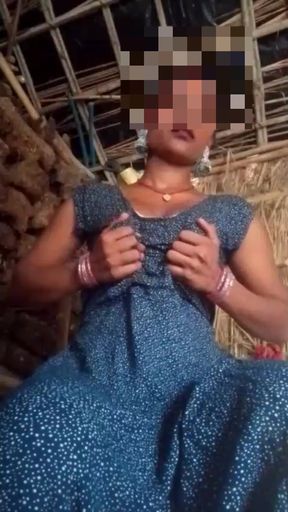 Aunty put her finger in the chute.