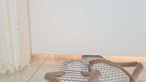 Under the door Cuckold POV