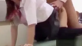 Naughty Japanese Student Gets Fucked by Perverted Teacher creampie