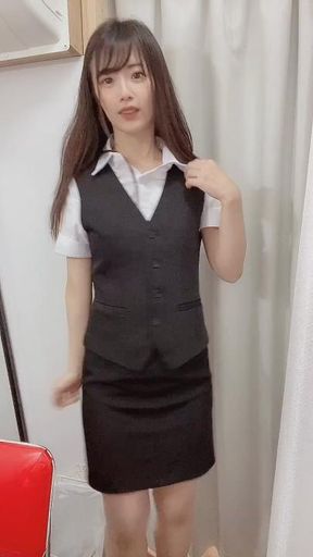 Want to see what is under this office lady clothes?