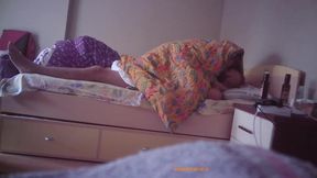 Riding, Kissing, Big Dick in a Wet Pussy, Girl Too Horny to Stay Under the Blanket