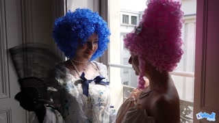 Two French Nobles licking pussies - LESBIAN ROLEPLAY