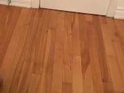 Cum on the wall oops