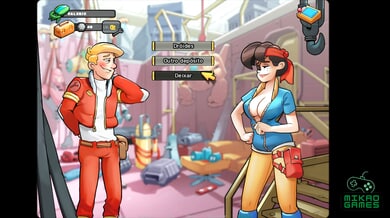 Space rescue episode 13 features a cartoon astronaut encountering his duplicate and an alien masseuse