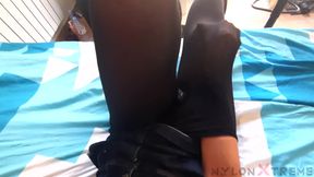 Marion Lew Pulsion with nylon pantyhose