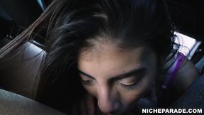 NICHE PARADE - Michelle Michaels sucking BBC in the car