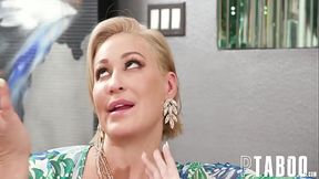 Big Titty MILF gets a lustful blowjob from her eager husband while showing